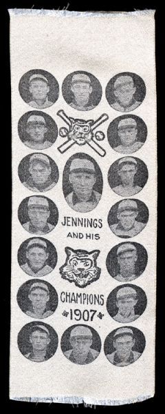 1907 Detroit Tigers Silk